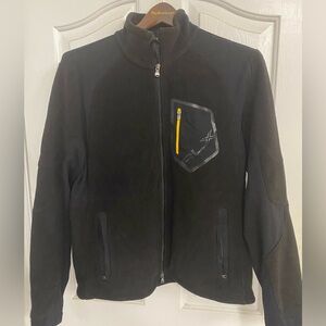 Ralph Lauren rlx collection Black Fleece Jacket with Yellow Accent